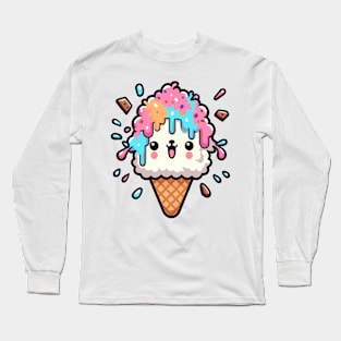 Ice cream lama Long Sleeve T-Shirt